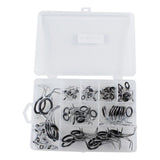 Max 85Pcs Stainless Steel Fishing Rod Guides Ring Rod Repair Kit DIY Eye Rings