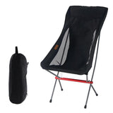 Max Multi-functional Beach Camping Folding Chairs Fishing Deck Chair Black