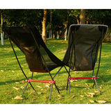 Max Multi-functional Beach Camping Folding Chairs Fishing Deck Chair Black