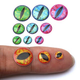 Max Fishing Lure Eyes 4D Holographic Eyes Fly Tying Jigs Crafts DIY 6mm-60 Pieces