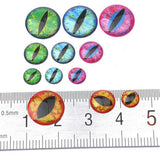 Max Fishing Lure Eyes 4D Holographic Eyes Fly Tying Jigs Crafts DIY 6mm-60 Pieces