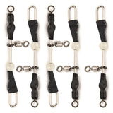 Max Maxb 5/10pcs Fishing Rolling Swivels Connector Hook Line Connector 5 Pieces