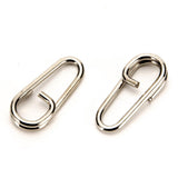 Max Maxb 100pcs Stainless Steel Bent Head Oval Split Ring Fishing Tackle Connector S