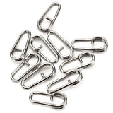 Max Maxb 100pcs Stainless Steel Bent Head Oval Split Ring Fishing Tackle Connector S