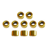 Max 10pcs Fishing Rod Guides Ring DIY Pole Guide Repair Golden Cylindrical 05