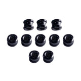 Max 10pcs Fishing Rod Guides Ring DIY Pole Guide Repair Black Groove 03