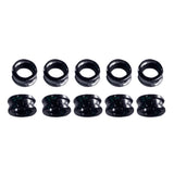 Max 10pcs Fishing Rod Guides Ring DIY Pole Guide Repair Black Groove 06