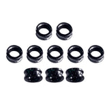 Max 10pcs Fishing Rod Guides Ring DIY Pole Guide Repair Black Groove 06