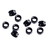 Max 10pcs Fishing Rod Guides Ring DIY Pole Guide Repair Black Groove 06