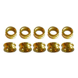 Max 10pcs Fishing Rod Guides Ring DIY Pole Guide Repair Golden Groove 06