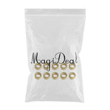 Max 10pcs Fishing Rod Guides Ring DIY Pole Guide Repair Golden Groove 06