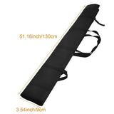 Max Large Capacity 1.3m Water-resistant Fishing Rod Bag Rod Holdall Black