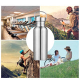 Max Stainless Steel Sports Water Bottle Cycling Hiking Flask 500ML