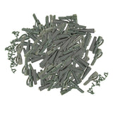 Max 100pcs Fishing Lead Clips with Pin Rubber Tube Safety Carp Fishing Tackles