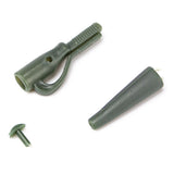 Max 100pcs Fishing Lead Clips with Pin Rubber Tube Safety Carp Fishing Tackles