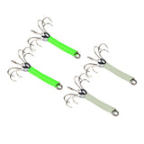 Max 2pcs Sea Fishing Squid Octopus Hook Saltwater Fishing Lure Hard Bait Green