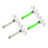 Max 2pcs Sea Fishing Squid Octopus Hook Saltwater Fishing Lure Hard Bait Green