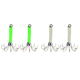 Max 2pcs Sea Fishing Squid Octopus Hook Saltwater Fishing Lure Hard Bait Green