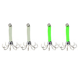 Max 2pcs Sea Fishing Squid Octopus Hook Saltwater Fishing Lure Hard Bait Green