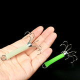 Max 2pcs Sea Fishing Squid Octopus Hook Saltwater Fishing Lure Hard Bait White