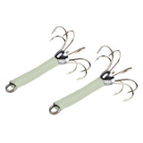 Max 2pcs Sea Fishing Squid Octopus Hook Saltwater Fishing Lure Hard Bait White