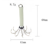 Max 2pcs Sea Fishing Squid Octopus Hook Saltwater Fishing Lure Hard Bait White