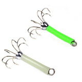 Max 2pcs Sea Fishing Squid Octopus Hook Saltwater Fishing Lure Hard Bait White