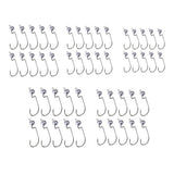 Max 10pcs Weighted Fishing Hooks Crank Hook with Lead for Swimbaits 3.5g