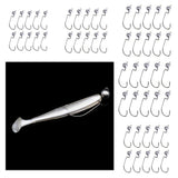 Max 10pcs Weighted Fishing Hooks Crank Hook with Lead for Swimbaits 3.5g