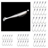 Max 10pcs Weighted Fishing Hooks Crank Hook with Lead for Swimbaits 3.5g