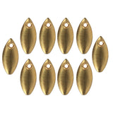 Max Metal Spoon Fishing Lures Hard Sequins Baits Golden 10pcs