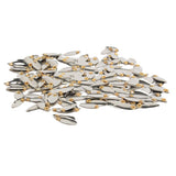 Max Metal Spoon Fishing Lures Hard Sequins Baits Silvery 50pcs
