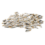 Max Metal Spoon Fishing Lures Hard Sequins Baits Silvery 50pcs