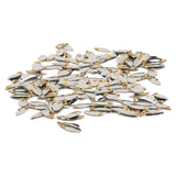Max Metal Spoon Fishing Lures Hard Sequins Baits Silvery 50pcs