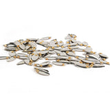 Max Metal Spoon Fishing Lures Hard Sequins Baits Silvery 50pcs