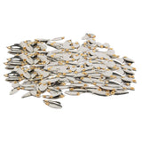 Max Metal Spoon Fishing Lures Hard Sequins Baits Silvery 100pcs