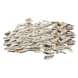 Max Metal Spoon Fishing Lures Hard Sequins Baits Silvery 100pcs