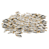 Max Metal Spoon Fishing Lures Hard Sequins Baits Silvery 100pcs