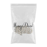 Max Metal Spoon Fishing Lures Hard Sequins Baits Silvery 100pcs