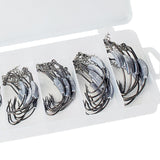 Max 1 Box Weighted Fishing Hooks with Lead Spring 50 Pieces
