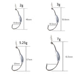 Max 1 Box Weighted Fishing Hooks with Lead Spring 50 Pieces