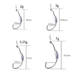 Max 1 Box Weighted Fishing Hooks with Lead Spring 25 Pieces