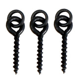 Max 50x Boilie Bait Screw Fishing Bait Ring Swivel Carp Fishing Terminal Tackle