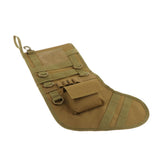 Max Christmas Stocking Xmas Tree Hanging Sock Storage Bag Pouch Khaki