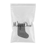 Max Christmas Stocking Xmas Tree Hanging Sock Storage Bag Pouch Black