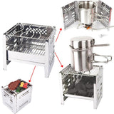 Max Adjustable Portable Mini BBQ Charcoal Grill Foldable Festive Barbecue Grill