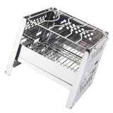 Max Adjustable Portable Mini BBQ Charcoal Grill Foldable Festive Barbecue Grill