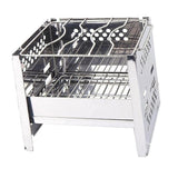 Max Adjustable Portable Mini BBQ Charcoal Grill Foldable Festive Barbecue Grill