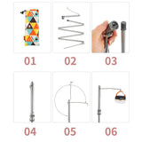 Max Camping Folding Lamp Pole Light Lamp Lantern
