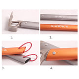 Max Outdoor Camping Hiking Tent Hammer Stake Remover Nail Puller Silver
